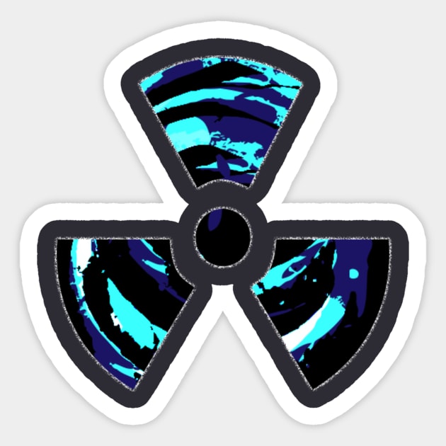 Radioactive Blue Stuff Sticker by antoniogarcia1634